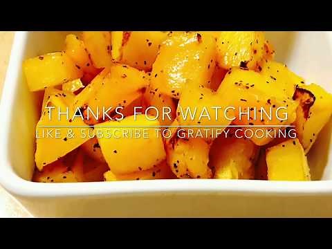 butternut squash cubes recipe | roasted butternut squash | how to cook butternut squash