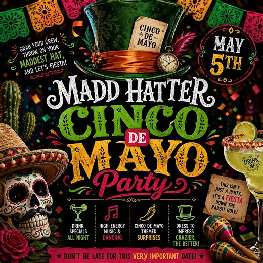 Madd Hatter Hoboken Cinco De Mayo Party, Madd Hatter Hoboken, 5 May to 6 May