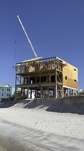 Visiting Cape San Blas - was surprised to see they’re still building houses right on the beach