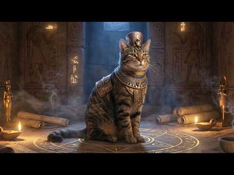 🏺 Mystical Egyptian Temple Music for Cats | Sacred Healing Sounds for Focus, Calm & Deep Meditation
