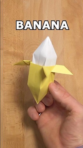 HOW TO MAKE AN PAPER BANANA INSTRUCTION | DIY BANANA FRUIT ORIGAMI TUTORIAL INCLART #origami
