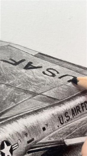 Drawing Military Planes ✈️ (Part 9) | B-58 Hustler #art #military #plane #drawing #airforce