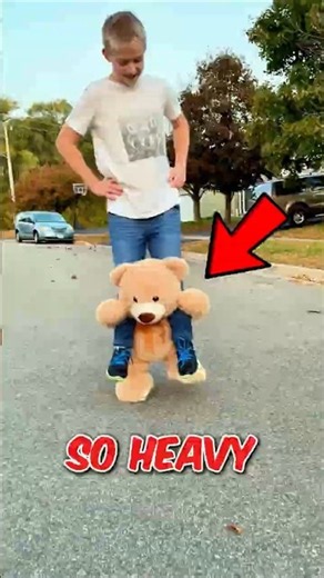 Kid Turns a Teddy Bear Into the CRAZIEST Hall #shorts #trending