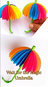 Amazing DIY Paper Umbrella 🌈 | Easy Craft for Beginners #shorts #shortvideo