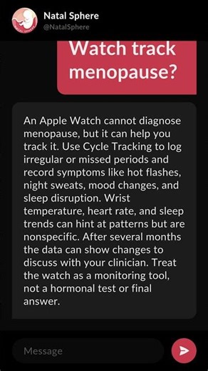 Can an Apple Watch track menopause?