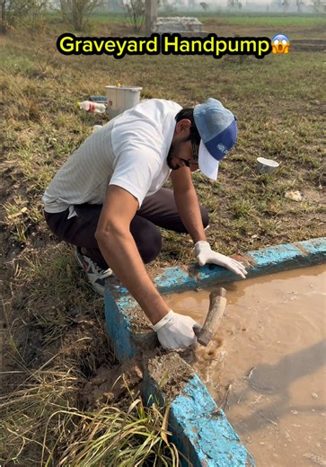 Full Cleaned Handpump in Graveyard