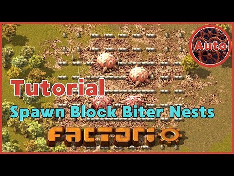 How to Spawn Block Biter Nests in Factorio | Tutorial