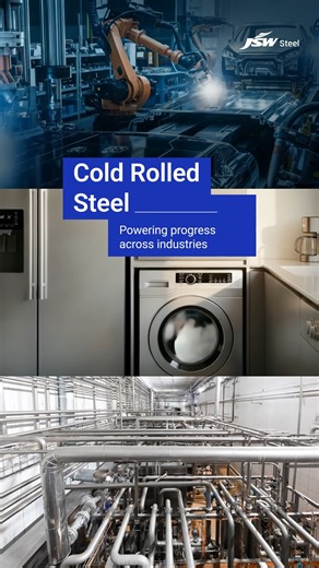 From mobility to modern living and nation-building, cold rolled steel forms the backbone of countless possibilities. At JSW Steel, we’re shaping solutions that power progress across industries with innovation that’s built for a stronger tomorrow. Know more : https://group.jsw.in/steel/cold-rolled-products #JSWSteel #ColdRolledSteel #InnovationIsAlwaysAround | JSW Steel