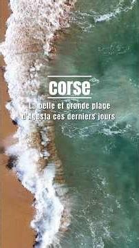 CORSE : La belle et grande plage d'Agosta ces derniers jours