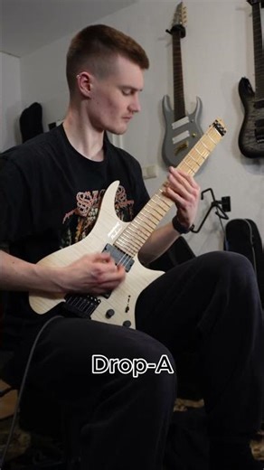 which tuning do you prefer? Drop D vs Drop A. #metalguitar #ernieballstrings #fishmanfluence