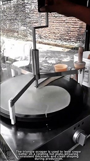 Triangle Scraper Machine Work Tool for Precision Crepes Making #worktool