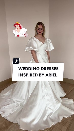 Ariel-Inspired Wedding Dresses for Fairytale Weddings