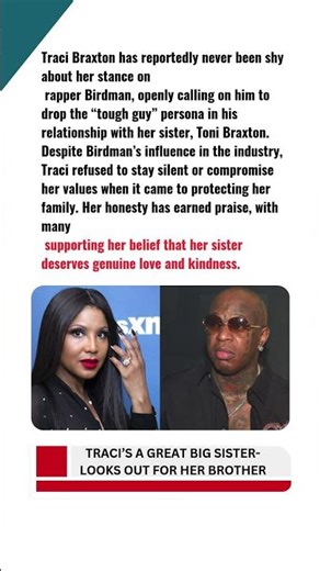 Traci Braxton has called out Birdman!