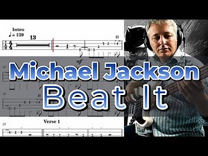 Beat It - Michael Jackson ( Bass Cover) + TABs