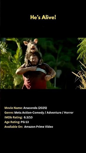Anaconda (2025): Jack Black and Paul Rudd vs a Giant Snake 🎬 #anaconda #comedy #shorts #mustwatch