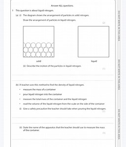 This question is about liquid nitrogen.   (a) (i) The diagram... | Filo
