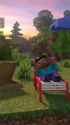 💤 Sleepy Steve in Minecraft Animation | Minecraft #edit #minecraft #memes #gaming