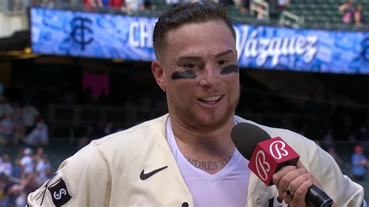 Christian Vázquez on his walk-off home run
