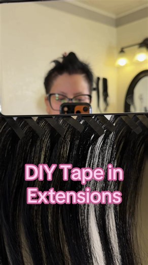 DIY tape in hair extensions from @WENNALIFE !! it’s almost been a year of using hair extensions from when a life, and I still love the quality of the hair! With all the hair mistakes I’ve made to myself at least I know I can always rely on a dependable pack of hair from Wennalife 🥺🫶🏻 ‼️ I received this item as a free sample ‼️ ##althair##emohair##tapeinhairextensions##diyhair##wennalifehairextensions