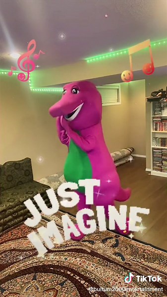 When you use your imagination, you can do almost anything! ✨ #barneythedinosaur #singalong #imagination #growingup #fyp