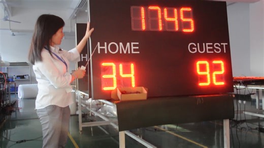 16 Inch Big Screen Remote Control Electronic Led Wall Clock With Temperature and Calendar Display