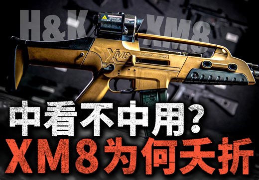 中看不中用？XM8「鱼头枪」超长寿命，1把顶2.5把M4步枪！为何没能取代M16/M4？