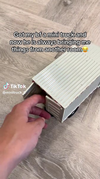 He loves his mini truck😂😏 #boyfriend #gift #relationship #couple #cute