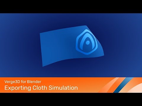 Verge3D for Blender - Exporting Cloth Simulation to Verge3D