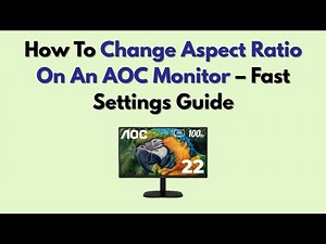 How To Change Aspect Ratio On An AOC Monitor – Fast Settings Guide