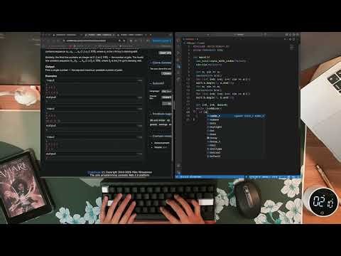 Codeforces | C++ | Rated 1200 | HHKB Type-S | real time | no talking | Short 151