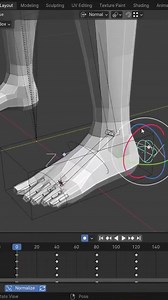 3D Artist iltaen has shared an impressive smooth foot roll with and without pinned toes movement manually rigged in Blender for a low-poly 3D character model. See more of his rigs and animations: https://80.lv/articles/nailing-a-low-poly-3d-foot-rig-made-from-scratch-in-blender/ | 80 Level