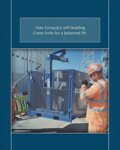 Crane Forks Cage: Fail-safe method for lifting blocks and bricks