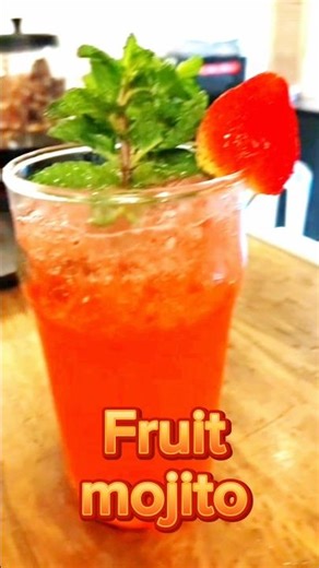 Grapes🍇 Strawberry🍓 Mojito | refreshing mocktail#drink#asmr#shortsfeed#mocktail#mojito#bartender