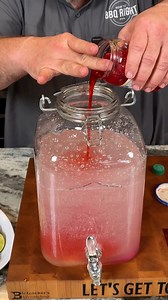 Pink Pony Punch — 1L Vodka, 2 Frozen Concentrates (pink lemonade and limeade), 3L Sprite and Cherry Juice #cocktail #pinkpony #bartender #howtobbqright | How To BBQ Right