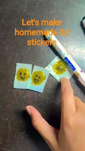 homemade 3d stickers