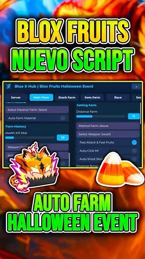 SCRIPT PARA BLOX FRUITS 🎃 AUTO FARM LEVEL + AUTO RAID + HALOWEEN UPDATE | ROBLOX DELTA EXECUTOR