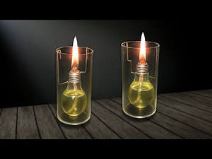 How to make olive oil lamp from old light bulb free energy every home needs