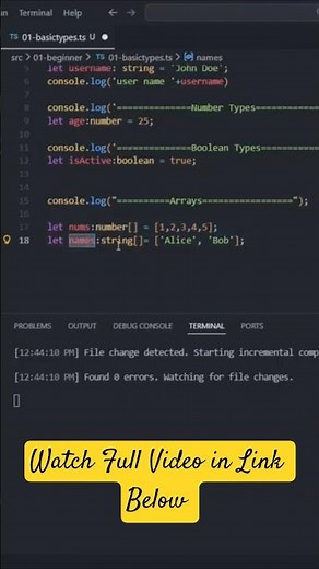 Typescript Tutorials in Tamil