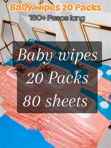 Ang Hirap mag tipid 'pag may baby😭 pero eto, 20 Packs ng baby wipes for less than ₱150?! Legit' to! 💯 Bili, Flash sale lang perfect pang daily use ni baby ( o pang travel mo rin 👀) #TiktokFindsPH #budgetmoms #shopeebudol #babyessentialsph #millionviews Baby Wipes