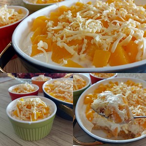 720K views · 6.8K reactions | This is not mango! You definitely love this overnigth creamy cake no bake. Easy and delicious! | Lutong Pinoy Recipe | Facebook