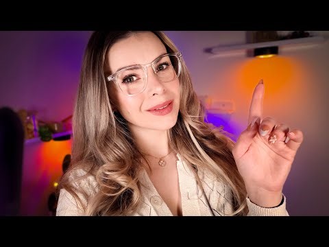 ASMR Relaxing Doctor Exam | Eyes, Ears & Face Check 👀👂