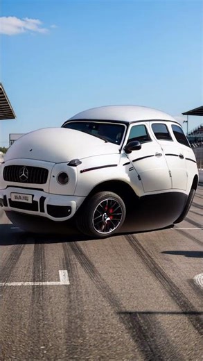 Mercedes G wagon car blow up ballon AI effect