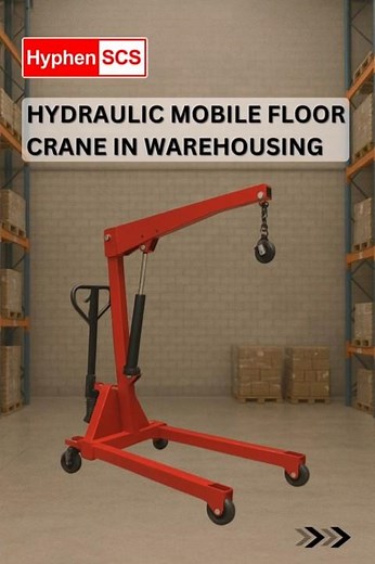 Hydraulic Mobile Floor Crane in Warehousing 1