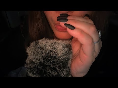 asmr cupped whispers & mouth sounds 🖤🩶🤍