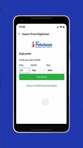 Effortless DigiLocker PIN Reset with Zoop Wallet