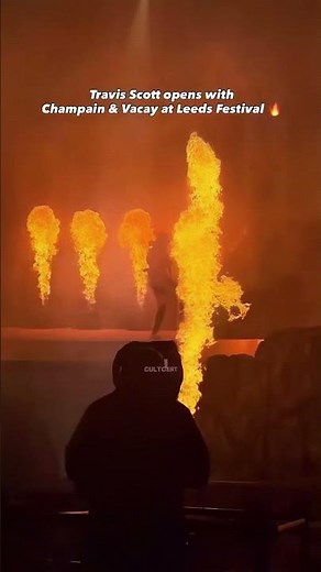 Travis Scott opens with "CHAMPAIN & VACAY" at Leeds Festival 2025 🌵