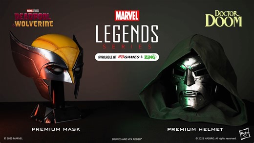 Bring Marvel Icons to life with the Wolverine & Doctor Doom 1:1 Replica Helmets from Hasbro Marvel Legends!💥 Full scale, display-ready, & absolutely legendary! https://tinyurl.com/yc2u3r7d | EB Games Australia