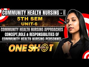 Unit 6 Community Health Nursing Unit 2: community health nursing approaches | One Shot 🏥