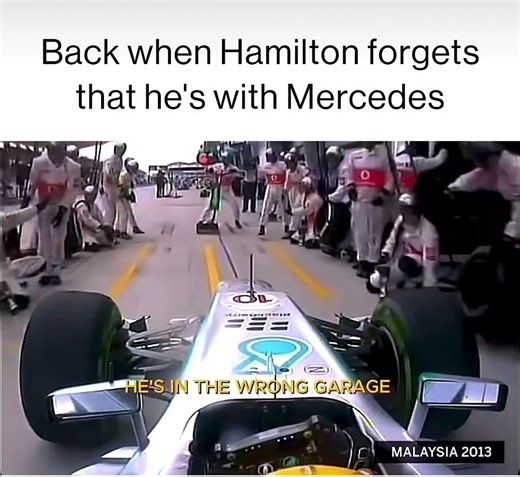Lewis Hamilton's Hilarious Pit Stop Mix-Up at Malaysian GP 2013
