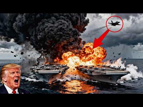 🚨Urgent🚨 100 F-35C fighter jets on US aircraft carrier destroyed by YAK-130 jets